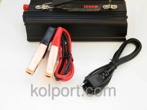 Інвертор перетворювач 12V-220V 1000W з зарядкою від мережі