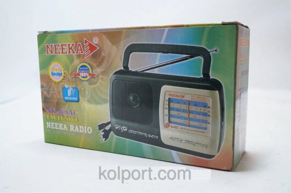 Радіоприймач переносний NEEKA NK-308А C EXCLUSIVE, аудіотехніка, приймач, електроніка, радіоприймач - Україна