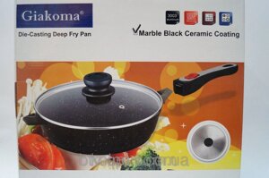 Сковорода Giakoma 28 см G-1033-28, каструлі, нержавіючі каструлі, сковорідки, кухонний посуд, якість