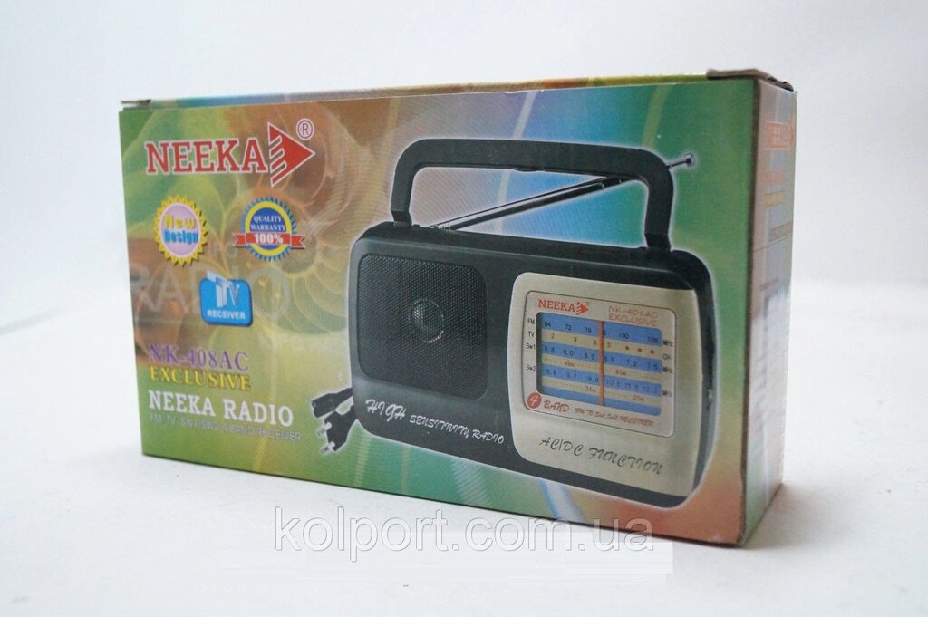 Радіоприймач переносний NEEKA NK-308А C EXCLUSIVE, аудіотехніка, приймач, електроніка, радіоприймач - доставка