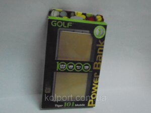 Зовнішній акумулятор Power bank Tiger 101, повербанк, комп'ютерні аксесуари, GOLF tiger 101 (10000 mAh)