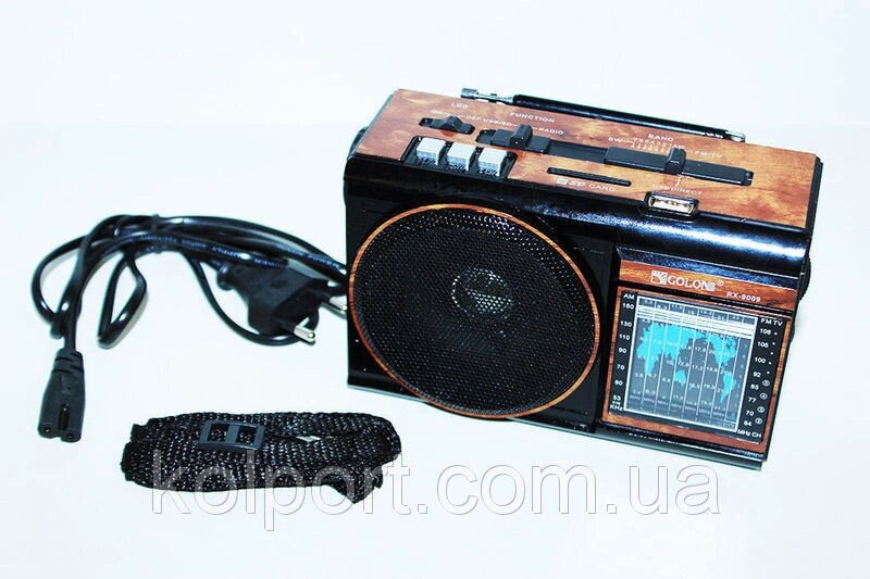 Радіоприймач Golon RX-9009, колонка з MP3, портативна акустика, електроніка, аудіотехніка, приймачі - інтернет магазин