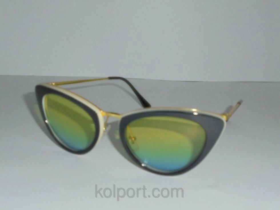 Сонцезахисні окуляри &quot;котяче око&quot; 6684, окуляри стильні, модний аксесуар, окуляри, жіночі окуляри, якість - порівняння
