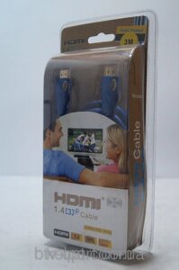 HDMI кабель 3м для ТВ та відео електроніки з золотим напиленням, HDMI кабель, кабель для ТВ