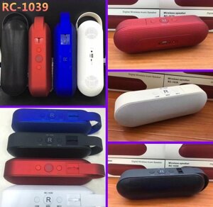 Стерео колонка RC-1 039 Bluetooth, USB, MicroSD, FM