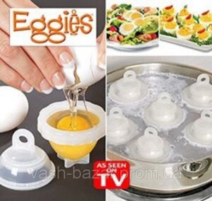 Форми для варіння яєць без шкаралупи яйцеварка Eggies