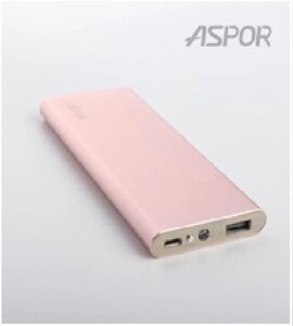 Powerbank Aspor 6000 mAh (A373) (Polymer, 100% ємність)