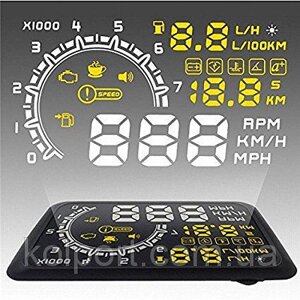 Проектрор приладової панелі на лобове скло HUD OBD2