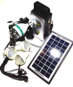 Універсальна сонячна система GDLITE GD-8023 з функцією MP3 плеєра і FM радіо