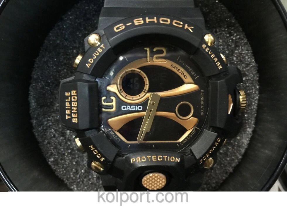 Годинники Casio G-SHOCK GA-100A BLACK GOLD, жіночі наручні годинники, чоловічі, наручний годинник, електронні, механічно - огляд