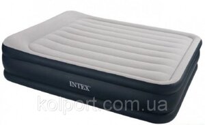 Надувний матрац ліжко з вбудованим електронасосом Intex 64140
