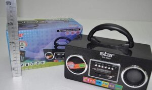 Радіоприймач Star SR-8962, з акумулятором, mp3, sd, aux, пульт, портативна акустика, аудіотехніка