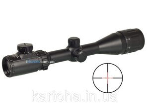 Оптичний приціл Walther 3-9x40 AOE Mil-Dot відбудова параллакса ударостійкий 2 кольори прицільної