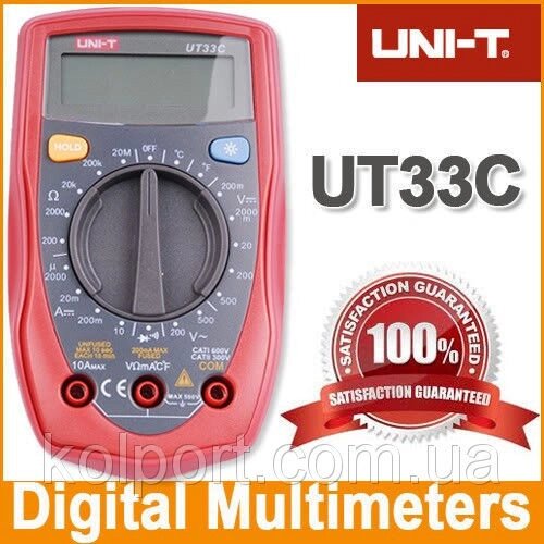 Компактний цифровий мультиметр UNI-T UTM 133C (UT33C), вимірювальні прилади, мультиметри - опт