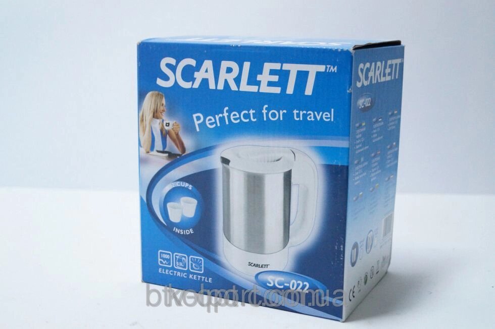 Дисковий mini чайник Scarlett SC-022, кухонна техніка, товари для кухні, чайники, електрочайник - розпродаж