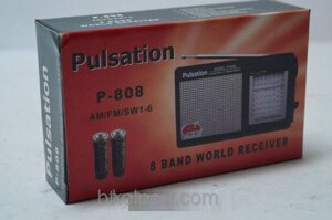 Радіоприймач Pulsation p 808, аксесуари для техніки, гаджети, акумулятор, радіоприймач