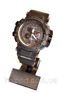 Багатофункціональний годинник Casio G-Shock GPW-1000 (чорні з золотим), наручні, Карцева, спортивні, чоловічі