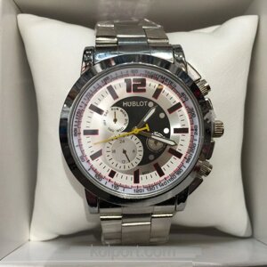 Годинники наручні HUBLOT (срібло), годинники наручні Хаблот, жіночі наручні годинники, чоловічі годинники