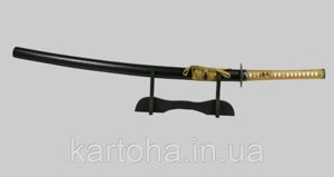 Японська катана самурай, самурайська Katana меч,, якісне лезо + підставка + коробка дерев'яна