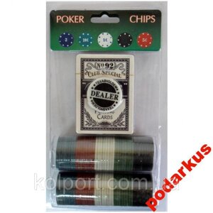 Покерний набір на 80 фішок Покер фішки для покеру
