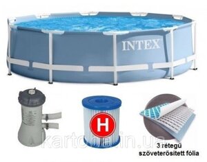 Круглий? каркасний басейн Metal Frame Pool Intex 28702 (Интекс 28202)