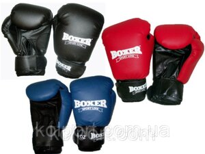 Рукавички боксерські BOXER 6, 8,10, 12 oz (кожвинил)