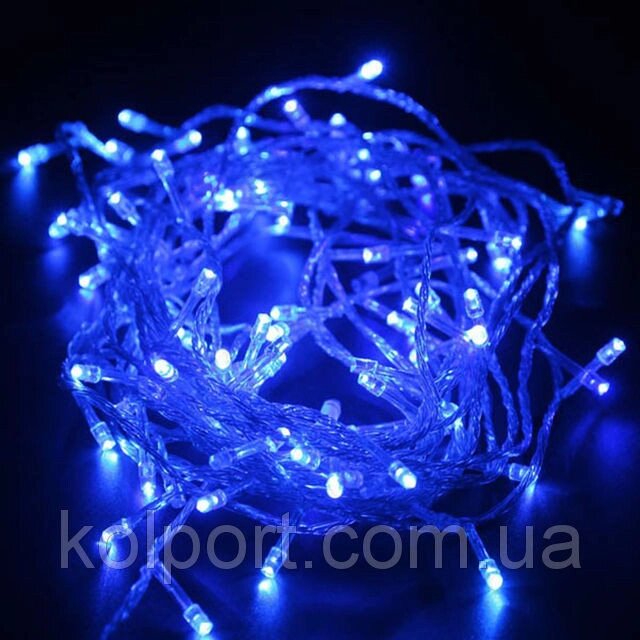 Новорічна гірлянда (синя) 200Led, світлодіодна, світлотехніка, святкове освітлення - опт