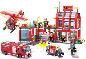 Конструктор Brick-911 Пожежна частина і техніка 980 деталей