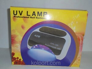 Лампа для нігтів CCFL і LED (ZS-LCL012), УФ лампа, 48 W, для сушки нігтів, для нарощування нігтів і гель-лаку