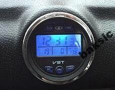 Автомобільний годинник, термометр, вольтметр VST-7042V