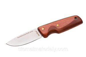 Скандинавський ніж для полювання і риболовлі, найпотужніший з червоного дерева, шкіряний чохол в комплекті