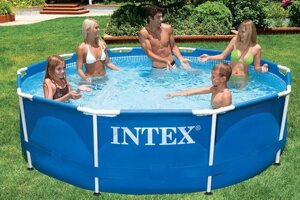 Круглий? каркасний басейн Metal Frame Pool Intex 28700 (Интекс 28200)
