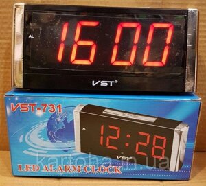 Настільні електронні LED годинник VST-731-1