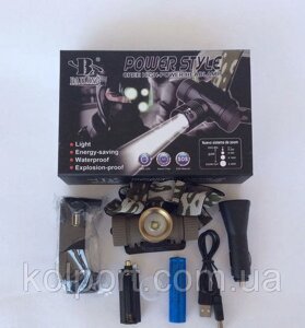 Налобний ліхтар Police Bailong BL-6855 Cree-Q5, світлодіодний, акумуляторний, оптичний зум, вологостійкий