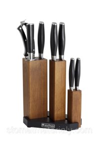 Елітний кухонний набір з 7 професійних ножів + підставка, Німецького виробництва Grossman,
