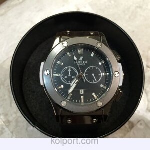 Годинники наручні HUBLOT BLACK 5971, годинники наручні Хаблот, жіночі наручні годинники, чоловічі годинники