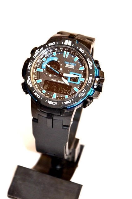 Наручний годинник Casio Pro Trek PRW6000 (чорні з синім), чоловічі, електронні, спортивно-туристичні годинники - Інтернет-магазин &quot;Tovar-plus. Com. Ua&quot;