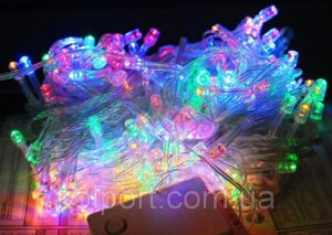 Новорічна гірлянда (колір мульти) 400Led, світлодіодна, святкове освітлення, світлотехніка