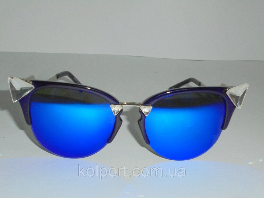 Жіночі сонцезахисні окуляри 6694, окуляри стильні, модний аксесуар, окуляри, жіночі окуляри, якість - фото