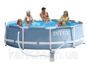 Круглий? каркасний басейн Metal Frame Pool Intex 28712 (Интекс 28212)