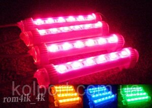 Підсвічування салону авто 4х6LED 19 відтінків !!!