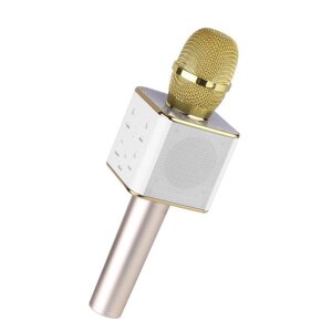 Безпровідний мікрофон караоке DM Bluetooth Q7 GOLD