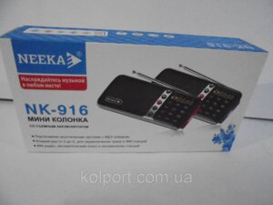 Міні-колонка Neeka NK-916, Плеєр, радіо колонки, радіоприймачі, аудіотехніка, радіо колонки, оригінальні