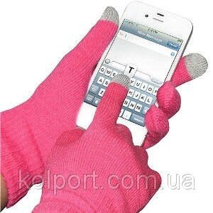 Рукавички для сенсорних телефонів Touch Gloves (рожеві), аксесуари для телефонів - Інтернет-магазин &quot;Tovar-plus. Com. Ua&quot;