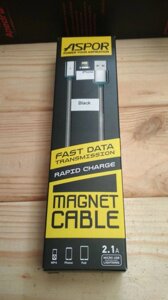 Магнітний кабель Aspor AM101 iPhone 5/6/7 lightning