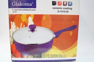 Сковорода Giakoma 26 см G-1018-26, каструлі, нержавіючі каструлі, сковорідки, кухонний посуд, якість