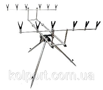 Підставка Rod Pod Corona триноги на 6 вудилищ, відмінний подарунок для чоловіка, рибалка, комплектувальне від компанії Інтернет-магазин "Tovar-plus. Com. Ua" - фото 1