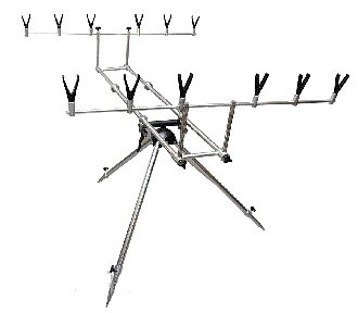 Підставка Rod Pod Corona триноги на 6 вудилищ, відмінний подарунок для чоловіка, рибалка, комплектувальне від компанії Інтернет-магазин "Tovar-plus. Com. Ua" - фото 1