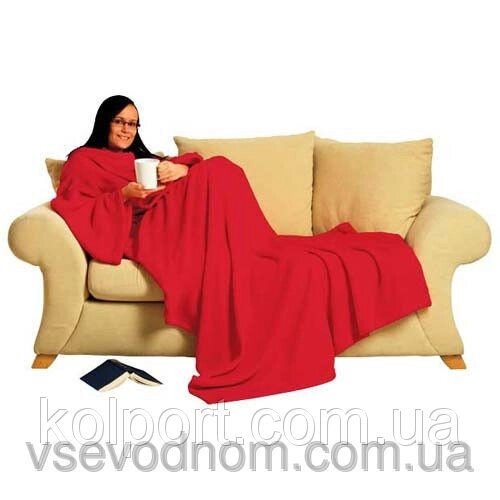 Плед з рукавами 150х190 Червоний від компанії Інтернет-магазин "Tovar-plus. Com. Ua" - фото 1