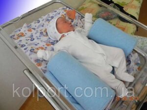 Подушка для новонароджених (обмежувач - фіксатор) зроблено в Україні, сінтеупух, подушка для сну